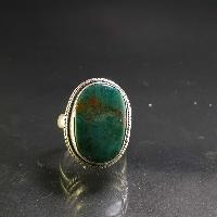 Turquoise Silver Ring [old Tibetan Turquoise]