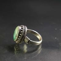 Turquoise Silver Ring [old Tibetan Turquoise]