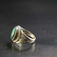 Turquoise Silver Ring [old Tibetan Turquoise]