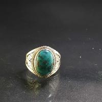 Turquoise Silver Ring [old Tibetan Turquoise]