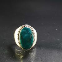 Turquoise Silver Ring [old Tibetan Turquoise]