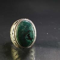 Turquoise Silver Ring [old Tibetan Turquoise]