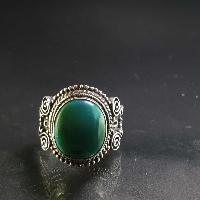 Turquoise Silver Ring [old Tibetan Turquoise]