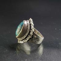 Turquoise Silver Ring [old Tibetan Turquoise]