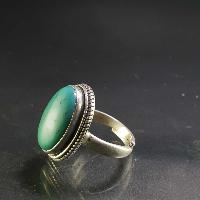 Turquoise Silver Ring [old Tibetan Turquoise]