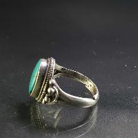 Turquoise Silver Ring [old Tibetan Turquoise]