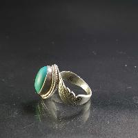 Turquoise Silver Ring [old Tibetan Turquoise]