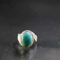 Turquoise Silver Ring [old Tibetan Turquoise]