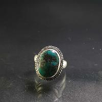 Turquoise Silver Ring [old Tibetan Turquoise]