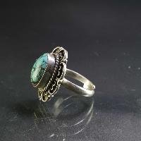 Turquoise Silver Ring [old Tibetan Turquoise]