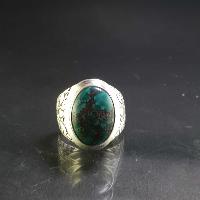 Turquoise Silver Ring [old Tibetan Turquoise]