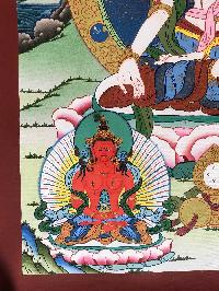 Tibetan Thangka Of White Tara With [real Gold]