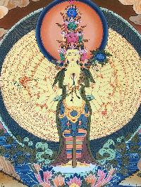 Tibetan Thangka Of 1000 Arm Avalokiteshvara