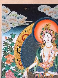 Tibetan Thangka Of White Tara