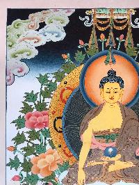 Tibetan Thangka Of Shakyamuni Buddha