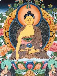 Tibetan Thangka Of Shakyamuni Buddha