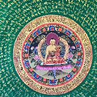 Tibetan Mantra Mandala, [green]