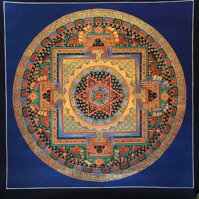 Tibetan Mantra Mandala, [color]