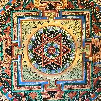 Tibetan Mantra Mandala, [color]