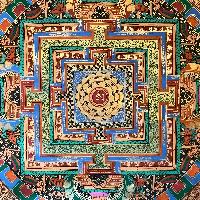 Tibetan Mantra Mandala, [color]