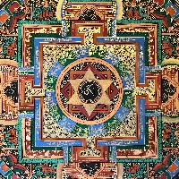 Tibetan Mantra Mandala, [color]