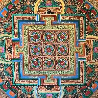 Tibetan Mantra Mandala, [color]