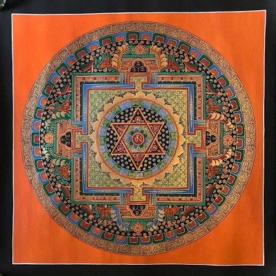 Tibetan Mantra Mandala, [color]