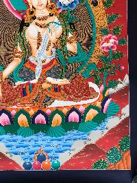 Tibetan Thangka Of White Tara