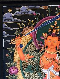 Tibetan Thangka Of Manjushri