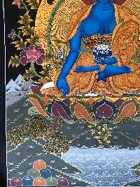 Tibetan Thangka Of Medicine Buddha