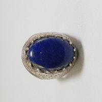 Nepali Silver Ring With Lapis Lazuli