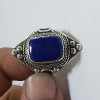 Nepali Silver Ring With Lapis Lazuli