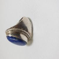 Nepali Silver Ring With Lapis Lazuli