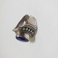 Nepali Silver Ring With Lapis Lazuli