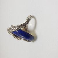 Nepali Silver Ring With Lapis Lazuli