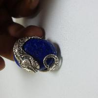 Nepali Silver Ring With Lapis Lazuli