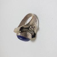 Nepali Silver Ring With Lapis Lazuli