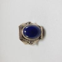 Nepali Silver Ring With Lapis Lazuli