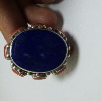 Nepali Silver Ring With Lapis Lazuli