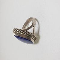 Nepali Silver Ring With Lapis Lazuli