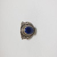 Nepali Silver Ring With Lapis Lazuli