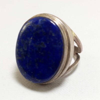 Nepali Silver Ring With Lapis Lazuli