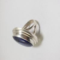 Nepali Silver Ring With Lapis Lazuli