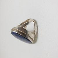 Nepali Silver Ring With Lapis Lazuli