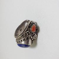 Nepali Silver Ring With Lapis Lazuli