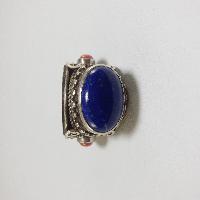 Nepali Silver Ring With Lapis Lazuli