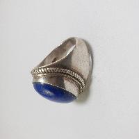 Nepali Silver Ring With Lapis Lazuli