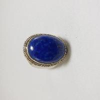 Nepali Silver Ring With Lapis Lazuli