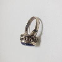 Nepali Silver Ring With Lapis Lazuli