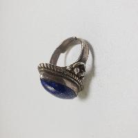 Nepali Silver Ring With Lapis Lazuli